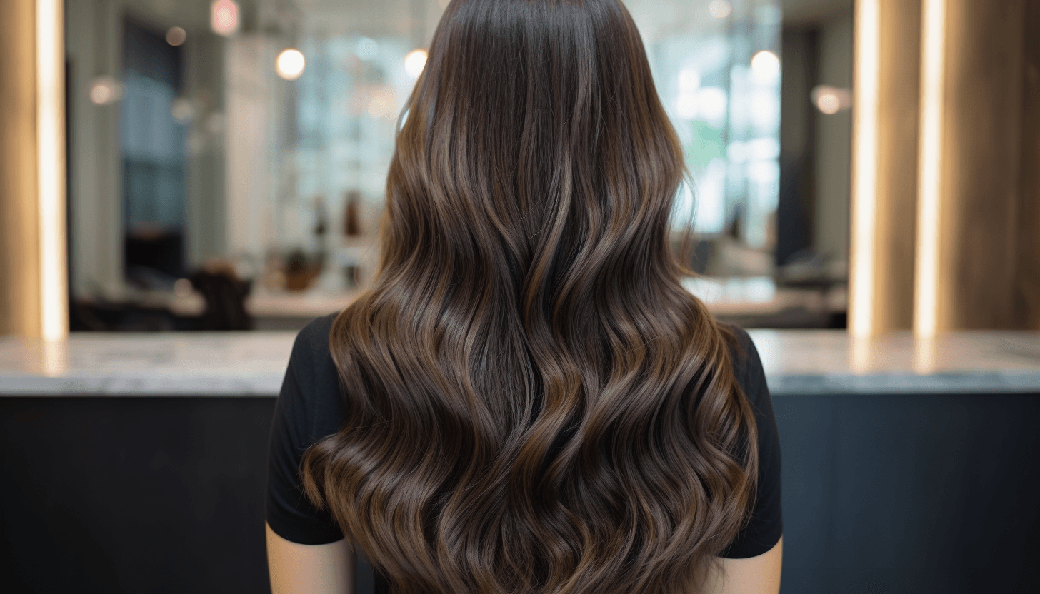 Balayage on dark hair